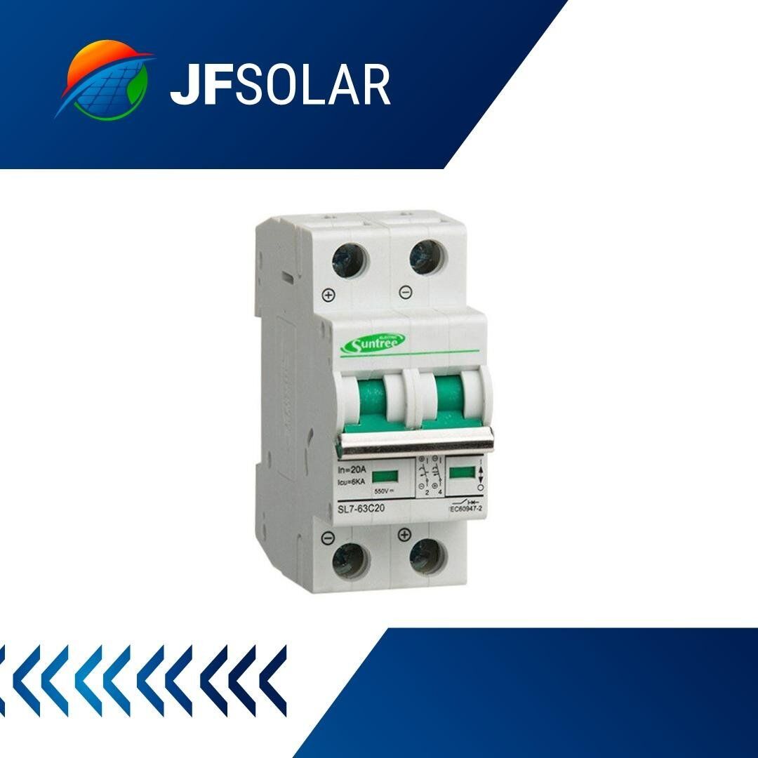 SL7-63 550V 2P 20A INTERRUPTOR TERMOMAGNETICO CC 550V 20A