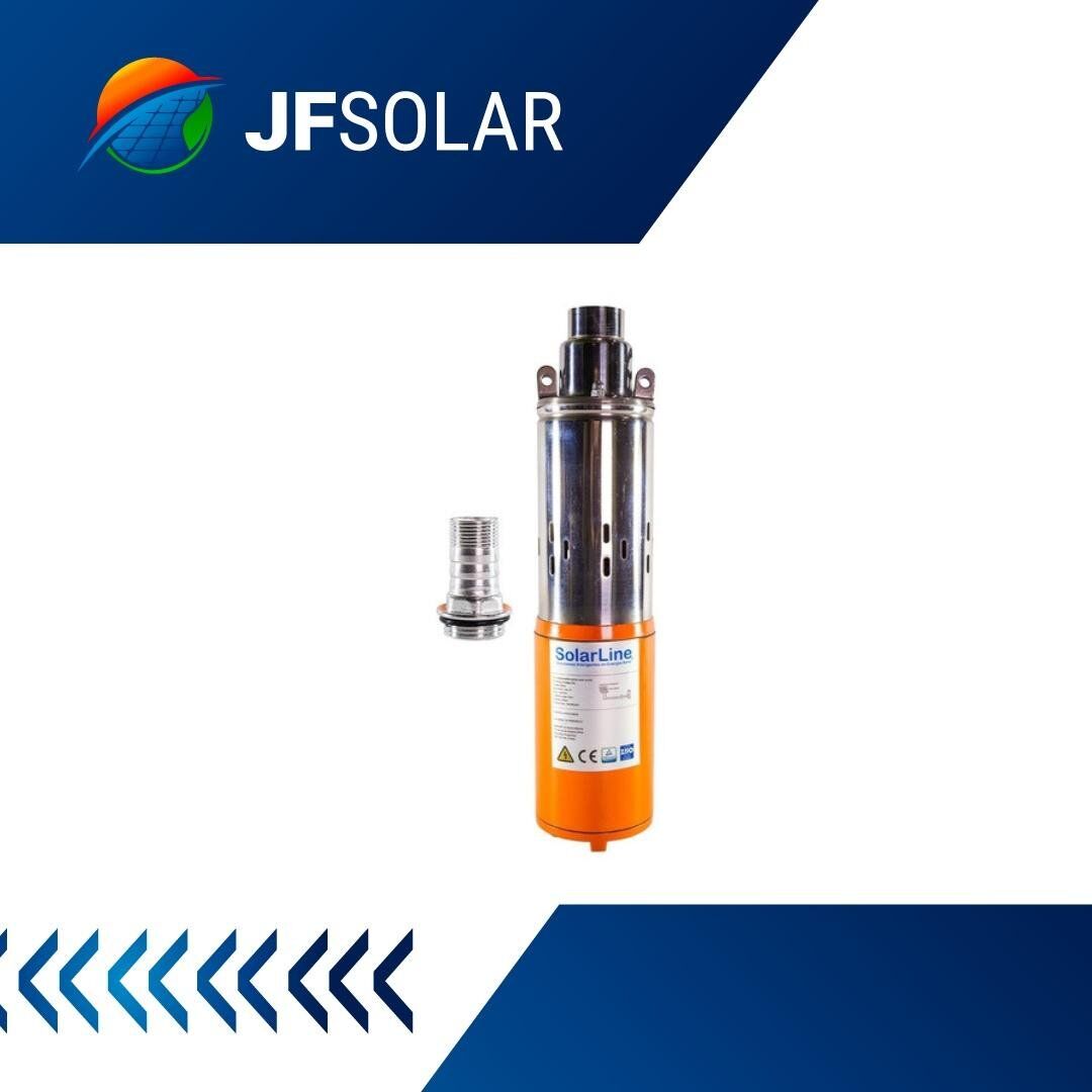 BOMBA SUMERGIBLE SOLAR 24V HASTA 15M (NARANJA)